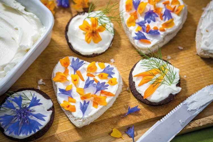 Blumiges Butterbrot